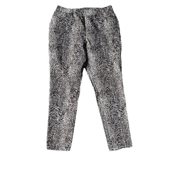 Lace Casual Stretchy High Waisted Skinny-Slim leg Women's Brown Jeggings. Large - Picture 2 of 8